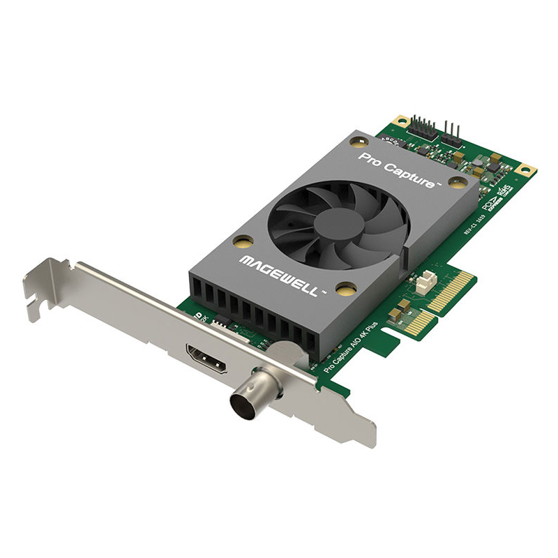 Magewell Pro capture AIO 4K Plus, LP PCIe x4, 1-channel HDMI/SDI, Ultra HD 4Kp60 HDMI, 4Kp30 SDI, Windows/Linux/Mac (11140)