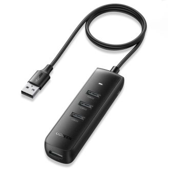 UGREEN 4-portni USB-A HUB 4×USB-A 3.0, 1.0m, crni