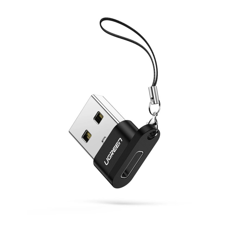 UGREEN adapter USB-C 3.1 (Ž) na USB-A 2.0 (M), crni