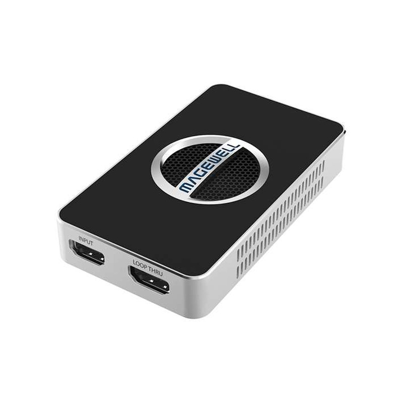 Magewell USB Capture HDMI 4K Plus, USB3.0 DONGLE, 1-channel 4K/30fps HDMI with loop-through out, plus extra audio mic in/out, Plug and Play, Windows/Linux/Mac (32090)