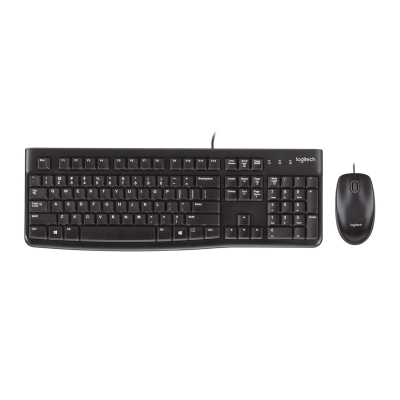 Logitech MK120 tipkovnica+miš, USB, crna (920-002549)