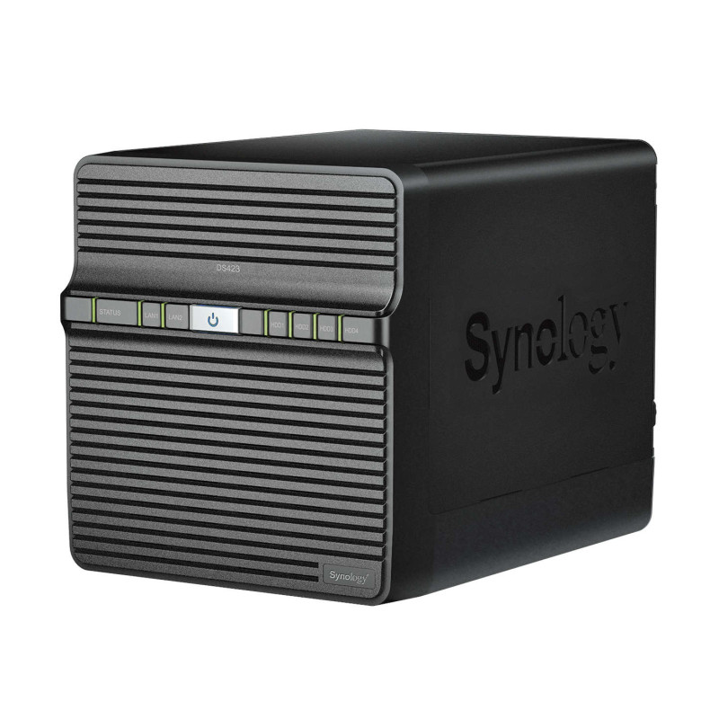 Synology DS423 DiskStation 4-bay NAS server, 2.5″/3.5″ HDD/SSD podrška, Hot Swappable HDD, Wake on LAN/WAN, 2GB, 2×G-LAN, 2×USB3.2 Gen 1