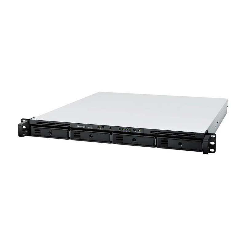Synology RS422+ RackStation 4-bay NAS server, 2.5″/3.5″ HDD/SSD podrška, Hot Swappable HDD, Wake on LAN/WAN, 2GB DDR4, 2×G-LAN