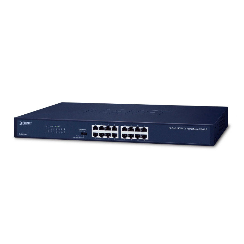 PLANET preklopnik (Switch) 16-port 10/100Mbps, 19″
