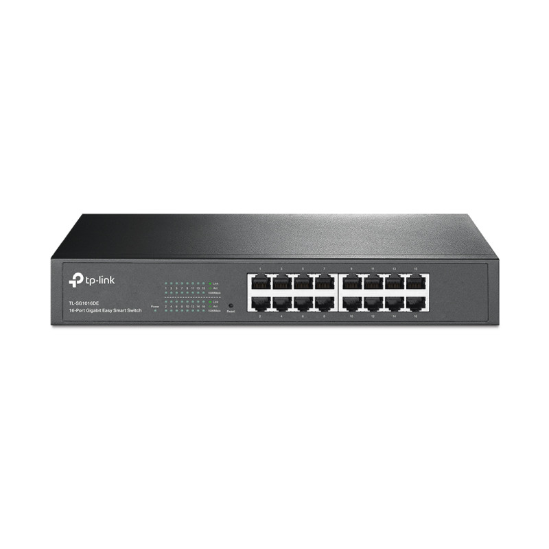 TP-Link 16-port Gigabit Easy Smart preklopnik (Switch), 16×10/100/1000M RJ45 ports, 1U 13″