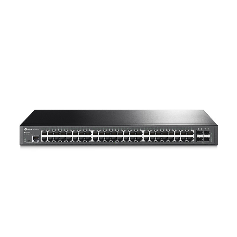 TP-Link Omada SG3452 upravljivi L2+ mrežni switch, 48× Gigabit RJ45, 4× Gigabit SFP, Omada SDN, rack izvedba