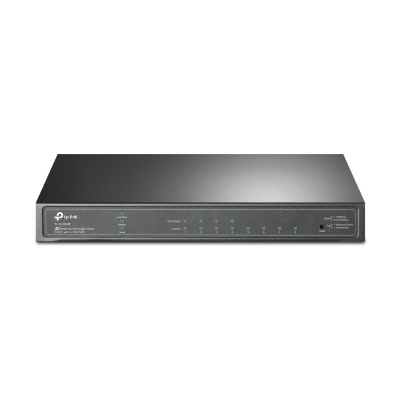 TP-Link Omada SG2008P V3.30 upravljivi Gigabit PoE+ mrežni preklopnik, 8× RJ45, 4× PoE+, 62W, Omada SDN
