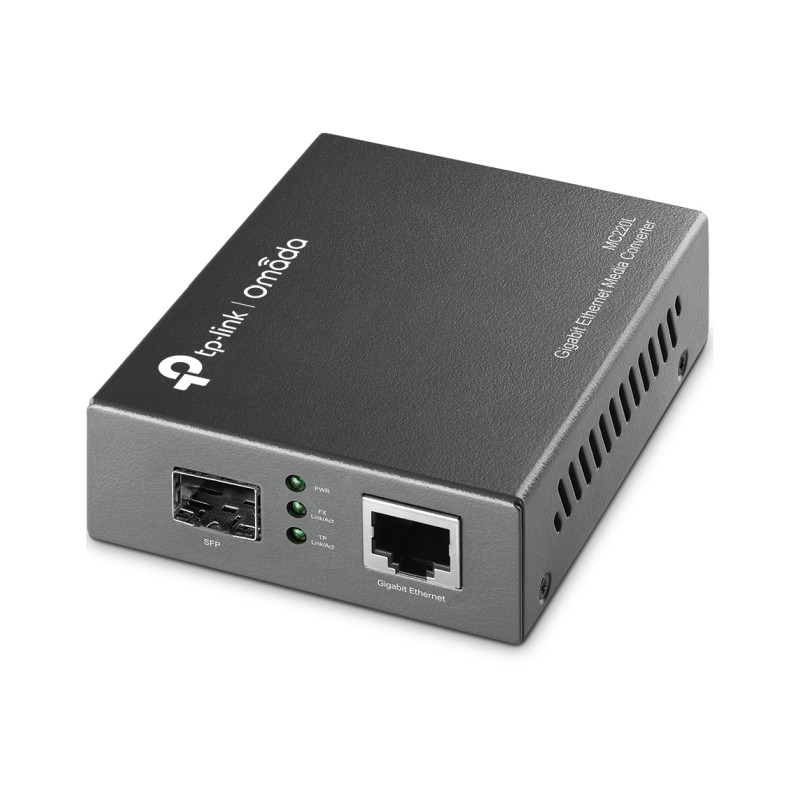 TP-Link Omada MC220L Gigabit SFP medijski pretvarač, 1× 10/100/1000Mbps RJ45, 1× SFP