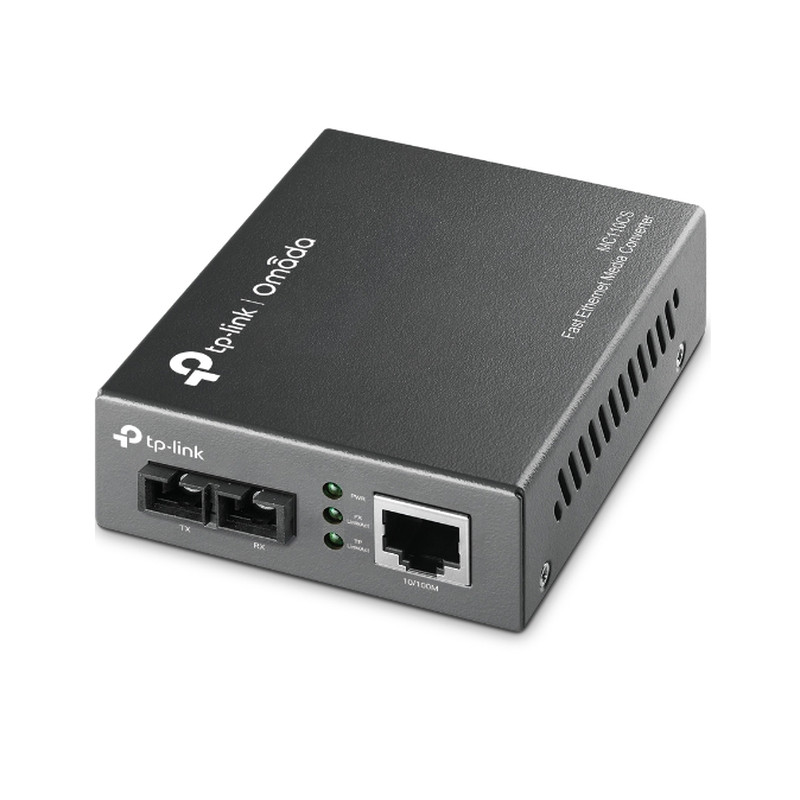 TP-Link Omada MC110CS medijski pretvarač, 10/100Mbps RJ45 na 100Mbps single-mode SC, 1310nm, do 20km