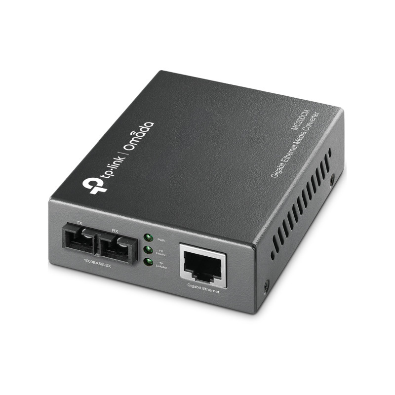 TP-Link Omada MC200CM gigabitni višemodni medijski pretvarač, 1000BASE-SX SC na 1000Base-T RJ45, do 550 m
