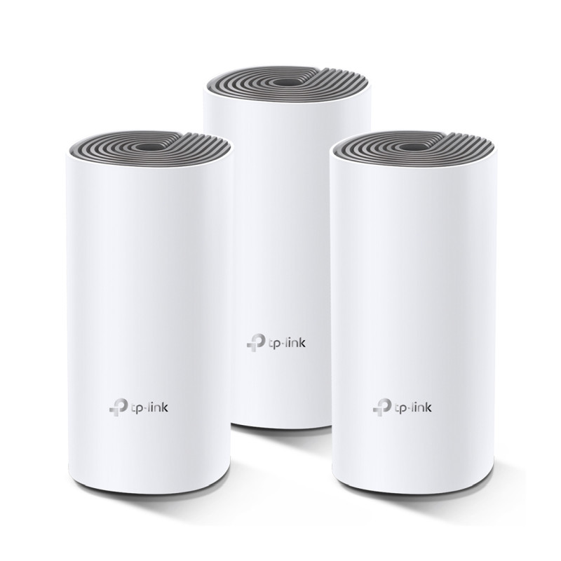 TP-Link Deco E4 (3-pack) AC1200 Mesh Wi-Fi sustav, dual-band 2,4/5GHz, do 1167Mbps, pokrivenost do 370m2, 3 uređaja