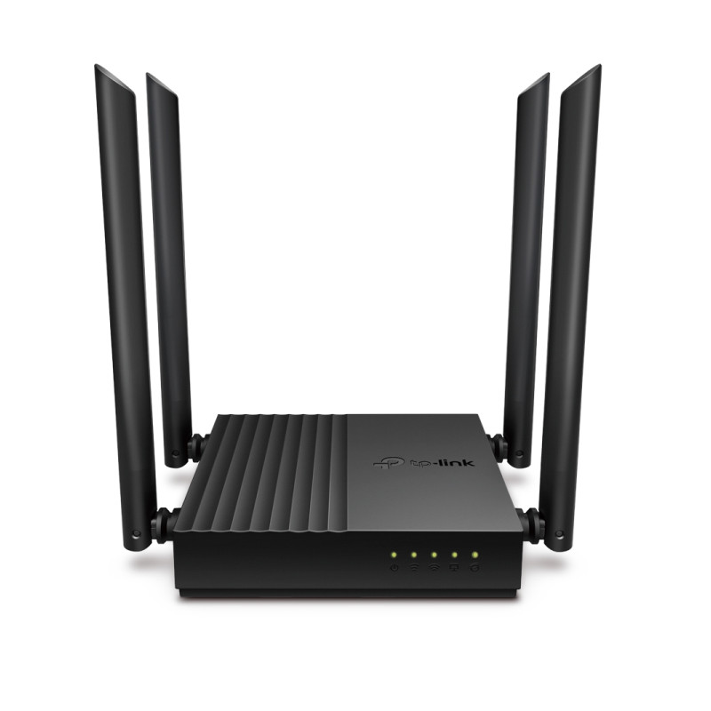 TP-Link Archer C64 AC1200 dvopojasni Wi-Fi 5 MU-MIMO usmjerivač, 867 + 400 Mbps, Gigabit WAN/LAN, WPA3