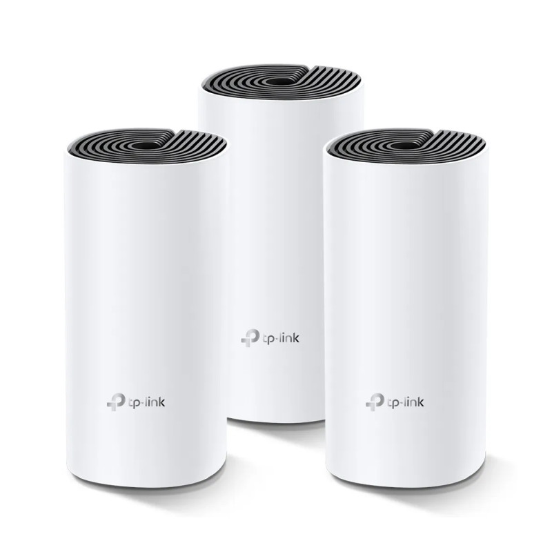 TP-Link AC1200 Deco M4 (3 pack) Mesh Wi-Fi, Dual-Band 300Mbps/867Mbps (2.4GHz/5GHz), 2×GLAN, 2×interna antena, Deco App