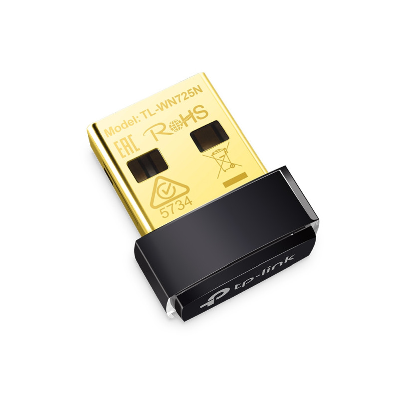 TP-Link TL-WN725N N150 Nano USB Wi-Fi adapter, 2,4GHz, 150Mbps, USB 2.0