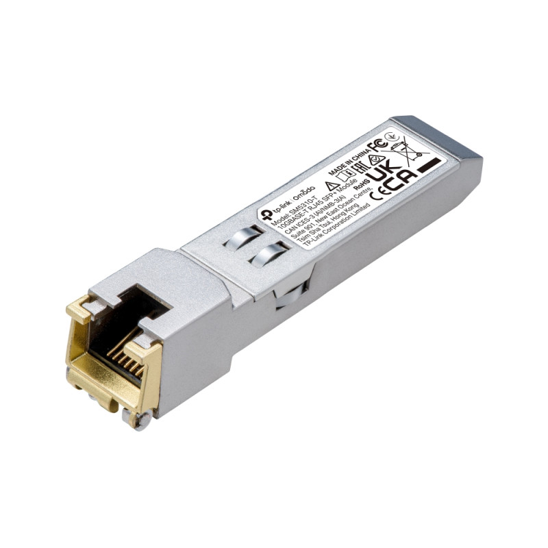TP-Link Omada SM5310-T 10G BASE-T RJ45 SFP+ modul, 10 Gbps, DDM, hot-swappable