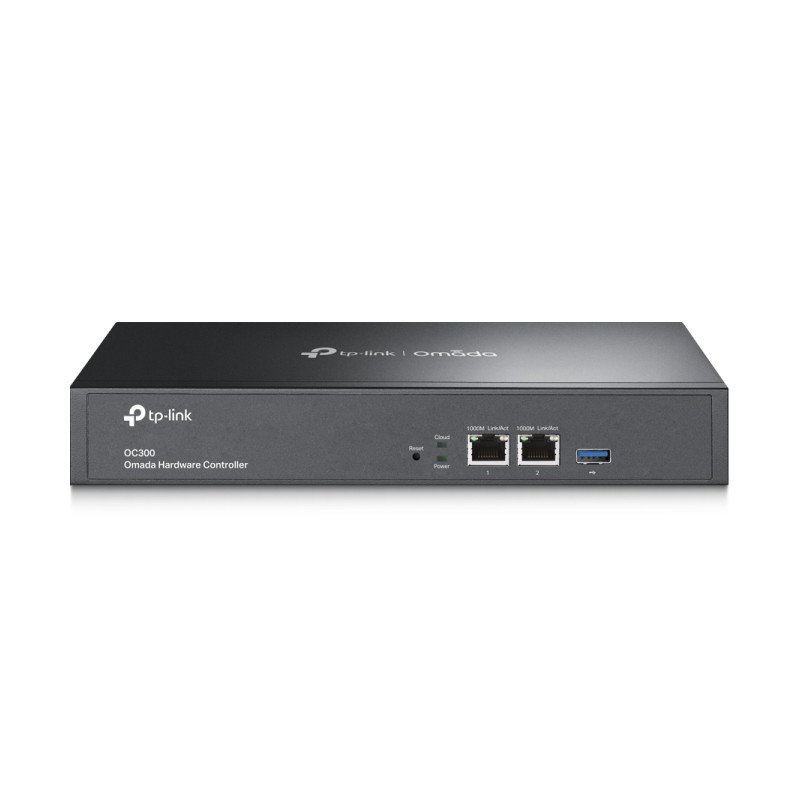 TP-Link Omada OC300 hardverski mrežni kontroler, do 500 pristupnih točaka, 100 usmjerivača i 100 preklopnika, 2× Gigabit RJ45, USB 3.0