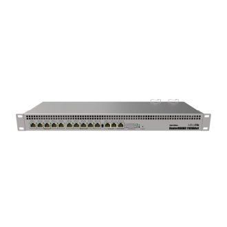 Mikrotik RouterBOARD RB1100AHx4 Dude edition, Annapurna Alpine AL21400 Cortex A15 CPU (4-cores, 1.4GHz/core), 1GB RAM, 13xGbit LAN, 60GB M.2, RouterOS L6, 1U rackmount kućište, Dual PSU