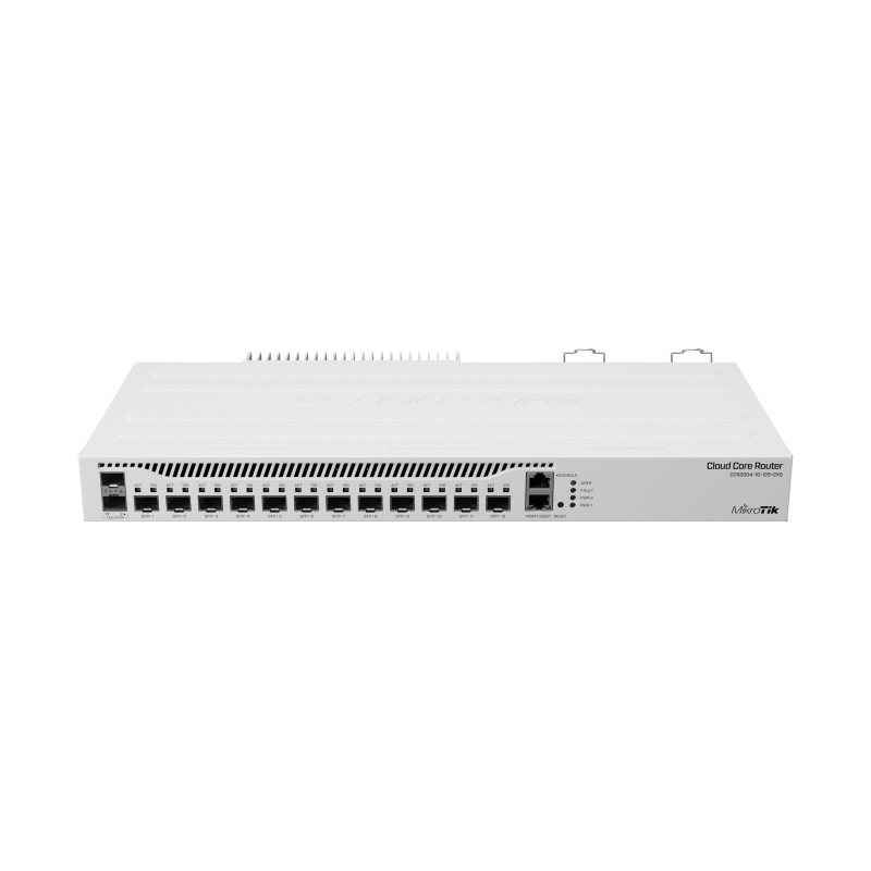 MikroTik CCR2004-1G-12S+2XS usmjerivač, 12x SFP+, 2x SFP28, 1x Gigabit Ethernet, 4 GB ECC RAM, RouterOS v7