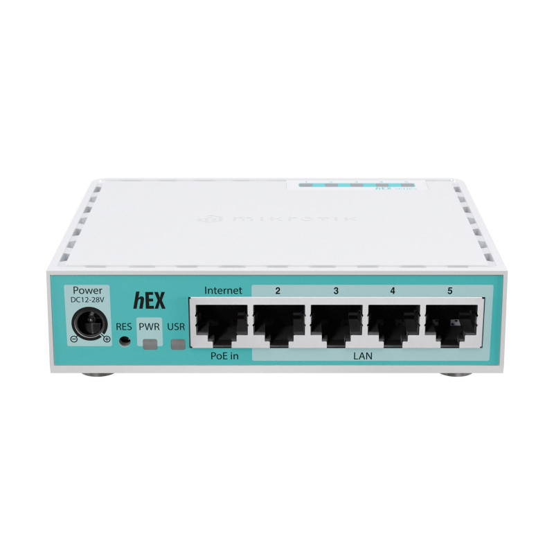 MikroTik hEX E50UG gigabitni usmjerivač, 5x Gigabit Ethernet, USB, 512 MB RAM, RouterOS v7