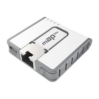 Mikrotik RBmAPL-2nD, mAP lite, 650Mhz CPU, 64MB RAM, 1×LAN, built-in Dual Chain 2.4Ghz 802.11bgn sa integriranim antenama, RouterOS L4, plastično kućište, PSU
