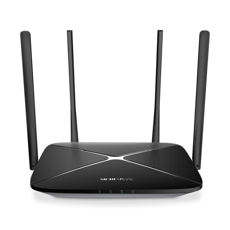 Mercusys AC1300 bežični usmjerivač (Dual-Band Gigabit Router) 300Mbps/867Mbps (2.4GHz/5GHz), 802.11ac/b/g/n, 1×G-WAN, 4×G-LAN, 4 x fiksne antene