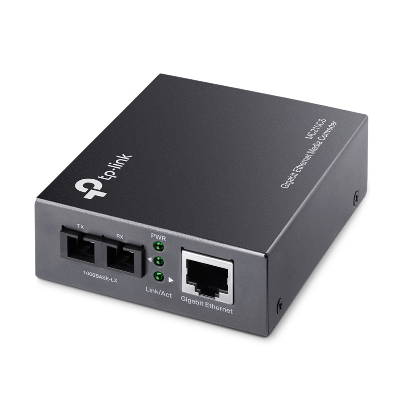 TP-Link Omada MC210CS gigabitni medijski pretvarač, 10/100/1000Mbps RJ45 na 1000BASE-LX SC, single-mode, do 20km
