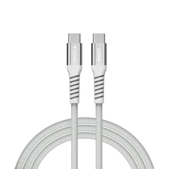 Verbatim Sync & Charge Magnetic kabel USB-C na USB-C, M/M, 100W PD3.0/QC3.0, sivi, 1.2m