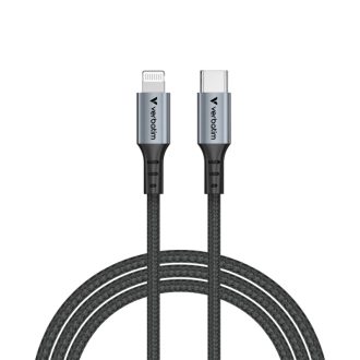 Verbatim Sync & Charge kabel USB-C na Lightning, M/M, 60W PD3.0, crni,1.2m