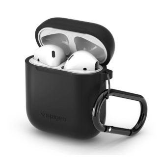 Spigen Silicone case, zaštitna maska za AirPods, crna – AirPods 1/2019 (066CS24808)