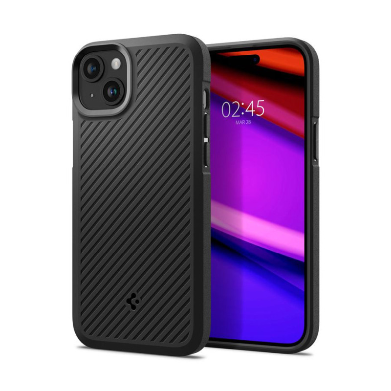 Spigen Core Armor, zaštitna maska za telefon, mat crna – iPhone 15 Plus (ACS06454)
