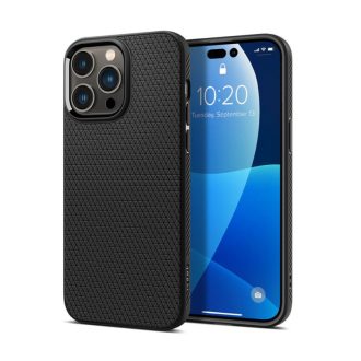 Spigen Liquid Air, zaštitna maska za telefon, mat crna – iPhone 14 Pro