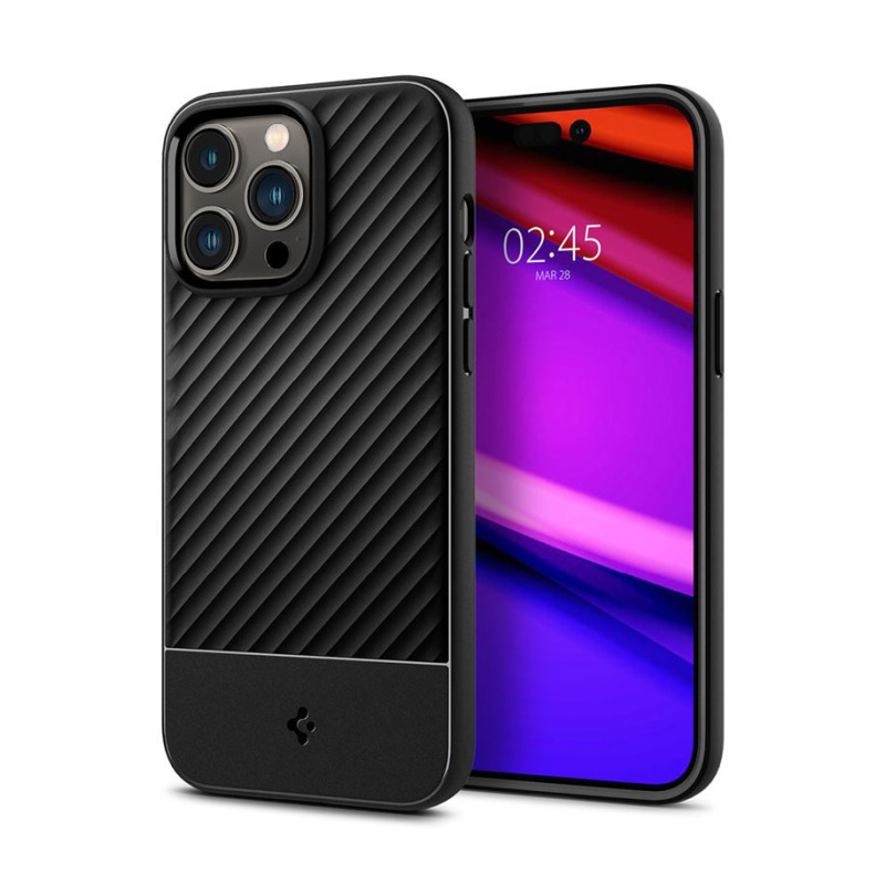 Spigen Core Armor, zaštitna maska za telefon, mat crna – iPhone 14 Pro (ACS04661)