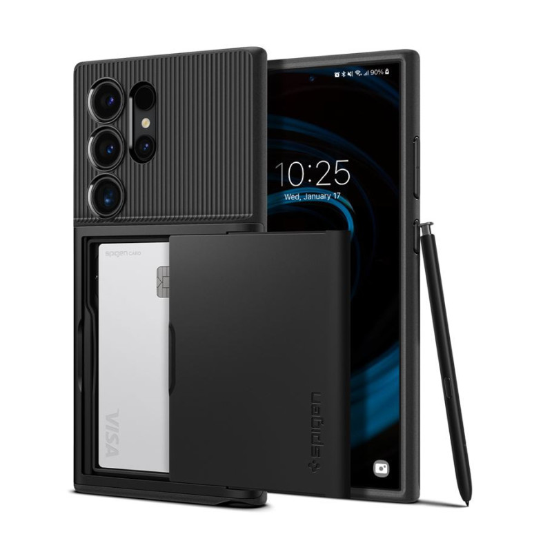 Spigen Slim Armor CS, black zaštitna maska za telefon – Samsung Galaxy S24 Ultra (ACS07306)