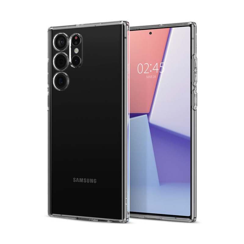 Spigen Liquid Crystal, zaštitna maska za telefon, prozirna – Samsung Galaxy S22 Ultra