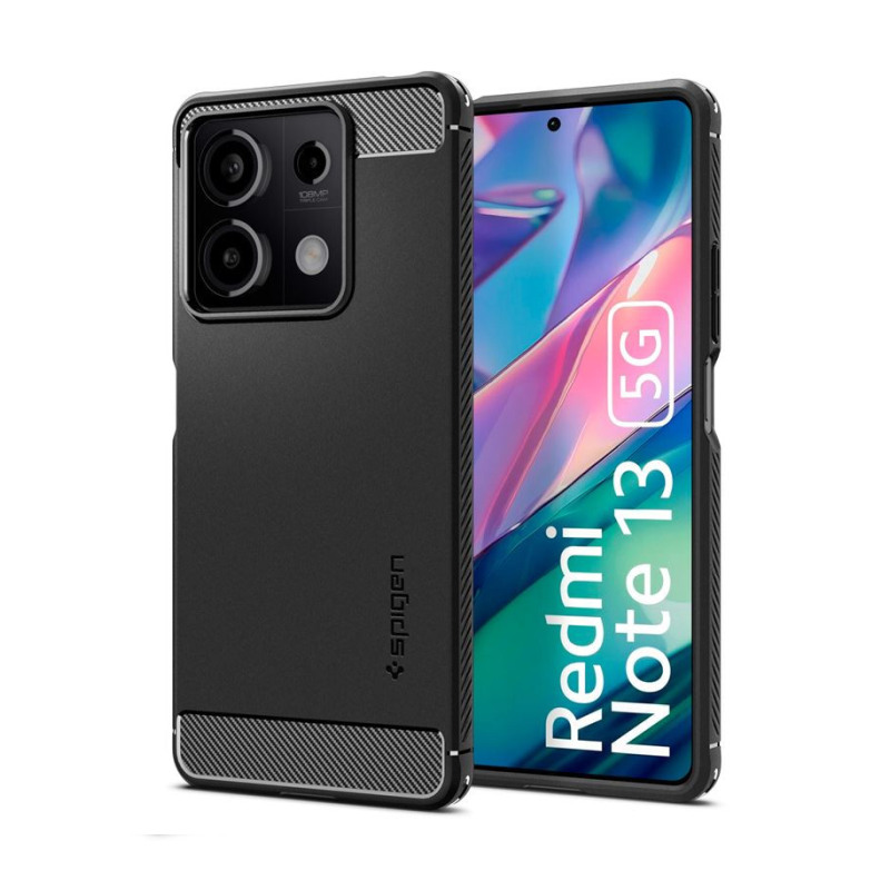 Spigen Rugged Armor, matte black – Xiaomi Redmi Note 13 5G