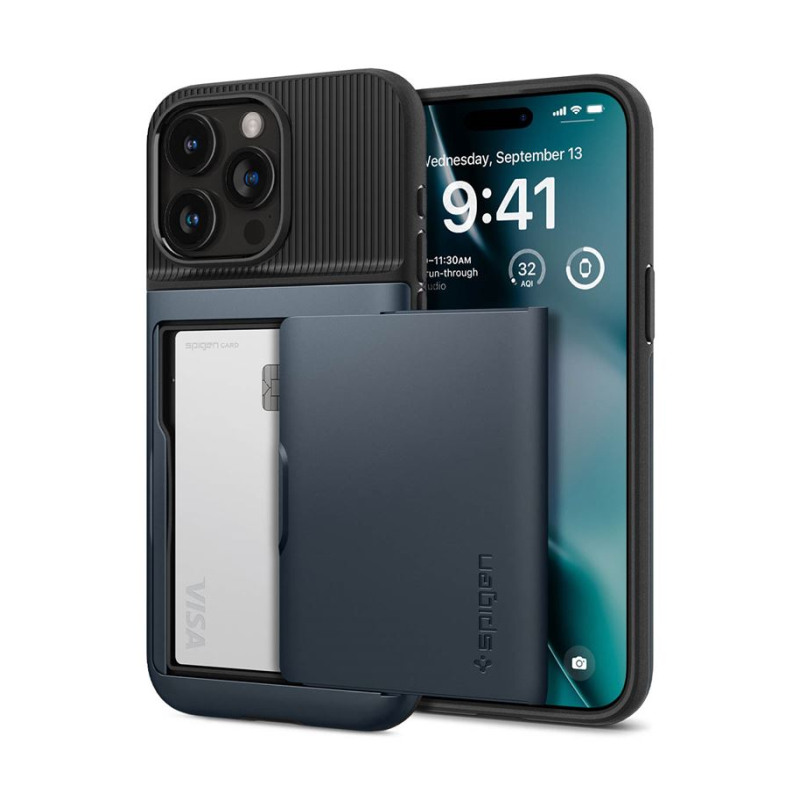 Spigen Slim Armor CS, metal slate – iPhone 15 Pro (ACS06730)