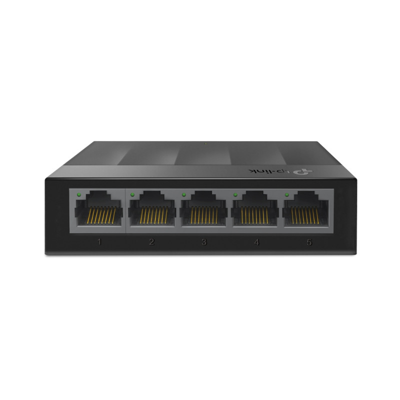 TP-Link LS1005G neupravljivi Gigabit stolni mrežni preklopnik, 5× RJ45 10/100/1000Mbps, Auto-MDI/MDIX, bez ventilatora