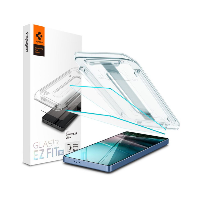 Spigen Glass tR EZ Fit HD 2 Pack, transparency – Samsung Galaxy S25 Ultra (AGL09082)