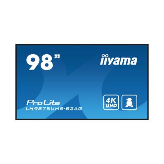 IIYAMA 98″ LH9875UHS-B2AG 4K UHD (3840×2160) IPS Signage 24/7, 500 cd/m2, 1200:1, Android OS, E-Share, iiSignage2