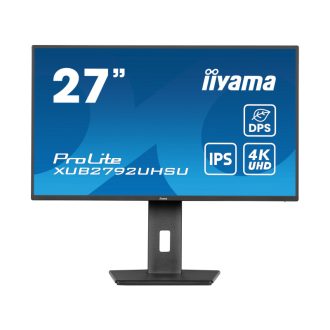IIYAMA 27″ XUB2792UHSU-B6 4K UHD (3840×2160) IPS, Pivot, 4ms, 350cd/m2, 1300:1, HDMI/DP, 3×USB-A, USB-C PD, zvučnici, crni