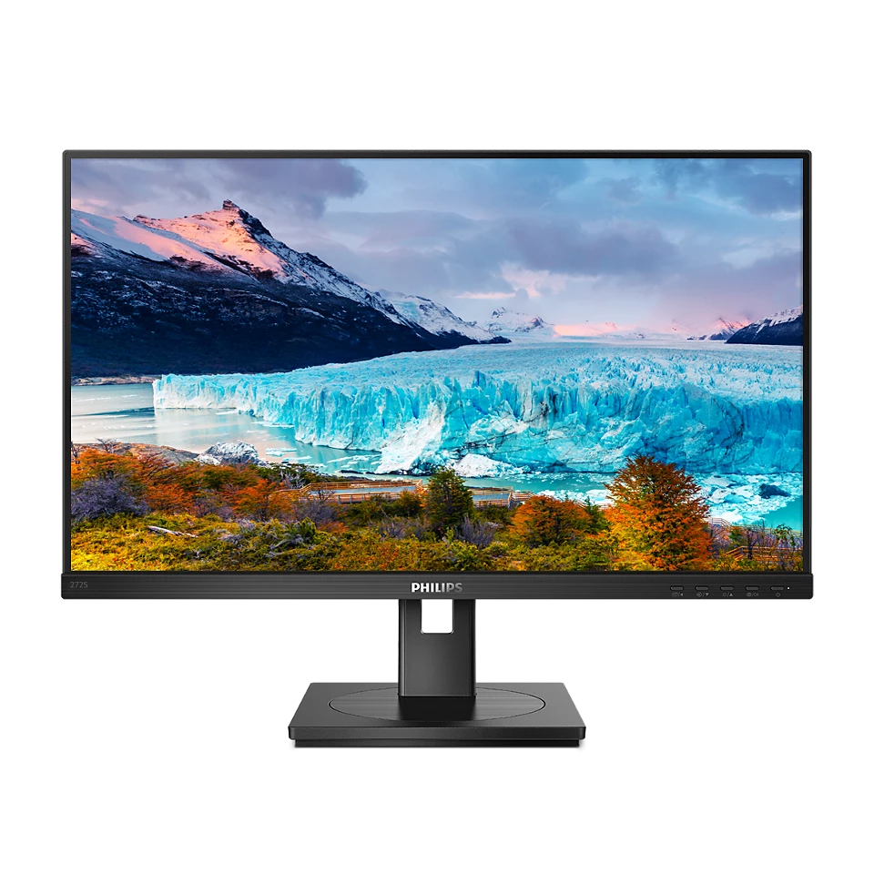 Philips 27″ 272S1AE/00 FHD (1920×1080) IPS, Pivot, 75Hz, 4ms, 300cd/m2, VGA/DVI-D/HDMI/DP, HDCP, zvučnici, crni