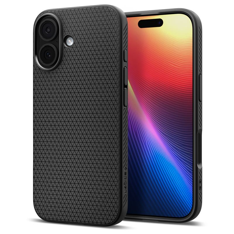 Spigen Liquid Air, matte black – iPhone 17