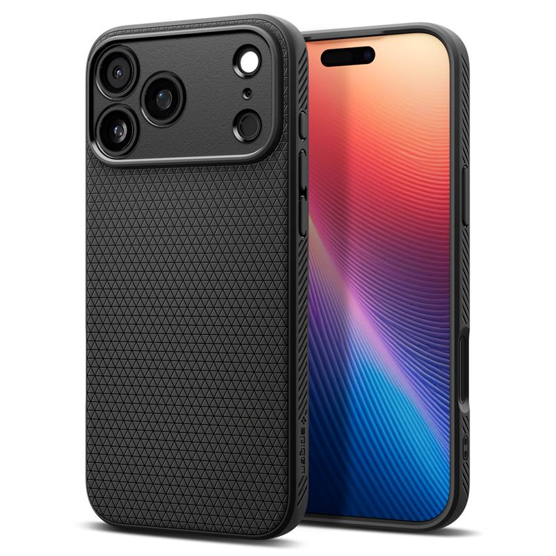 Spigen Liquid Air, matte black – iPhone 17 Pro