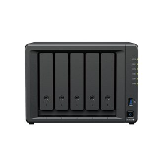 Synology DS1525+ DiskStation 5-bay NAS server, AMD Ryzen V1500B, Memory: 8 GB, LAN:2x 2.5GbE, 2x USB 3.2 Gen1, 2x USB-C