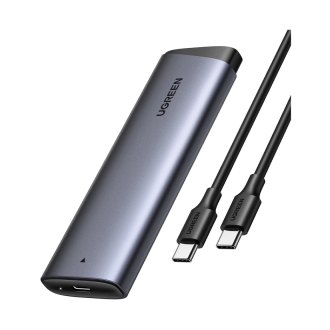 UGREEN vanjsko kućište CM767, SSD M.2 2230-2280 B&M-Key, NVMe, USB C 3.2, 10 Gbps, srebrno