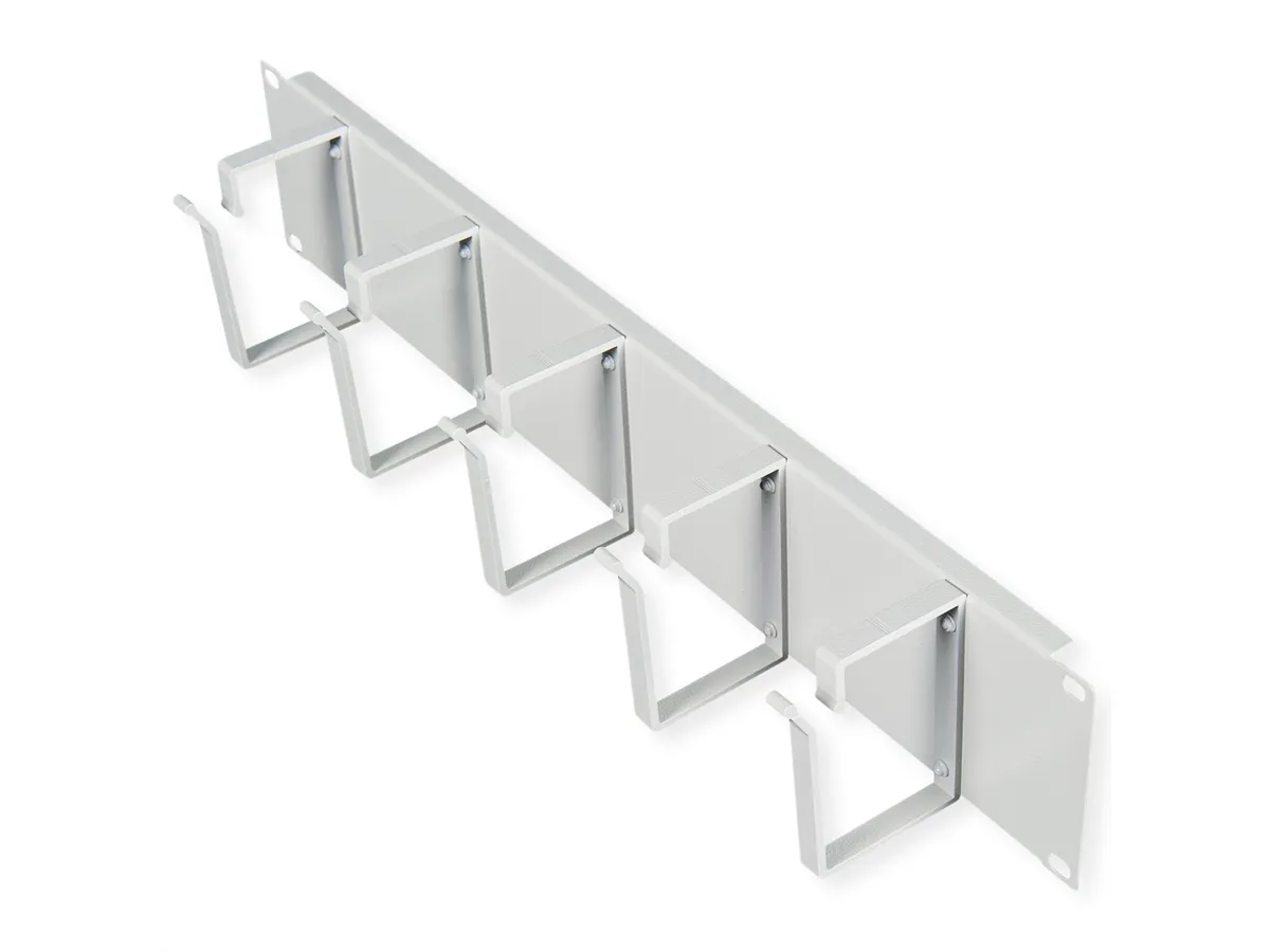 Roline 19″ 2U organizator kablova, 5 nosača, sivi