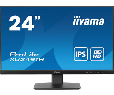 IIYAMA 24″ XU2491H-B1 FHD (1920×1080) IPS 16:9, 100Hz, 300cd/m2, 1300:1, 0.5ms, HDMI/DP