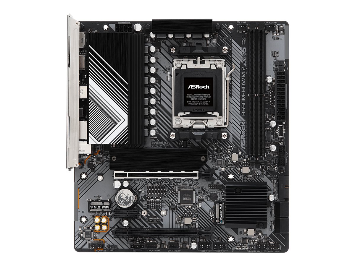 Asrock MB B650M-HDV/M.2, S.AM5, 2xDDR5/7200(OC), PCIe 4.0, 2.5 G-LAN, HDMI/DP, USB-C, mATX