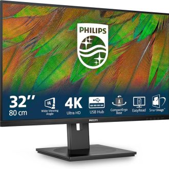 Philips 32″ 32B1N3800/00 4K UHD (3840×2160) VA, 350 cd/m2, 3500:1, HDMIx2, DPx1, USB Hub, Pivot