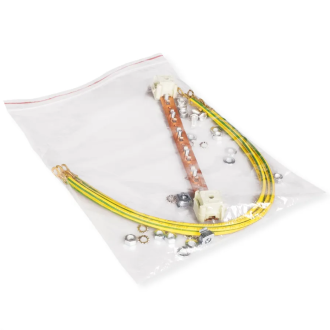 Roline 19″ šina za izjednačavanje potencijala, 220mm + kabel za uzemljenje